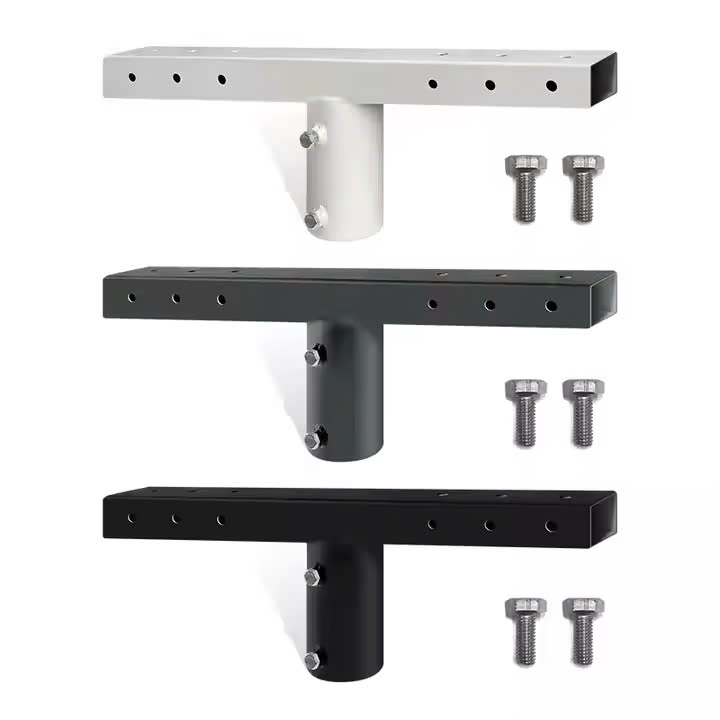 Gia công giá đỡ các tay cần cho Cột đèn pha, giật cấp, trung tâm - ZALAA Flood Light Mount Bracket từ 58mm, 76mm đến OEM theo yêu cầu