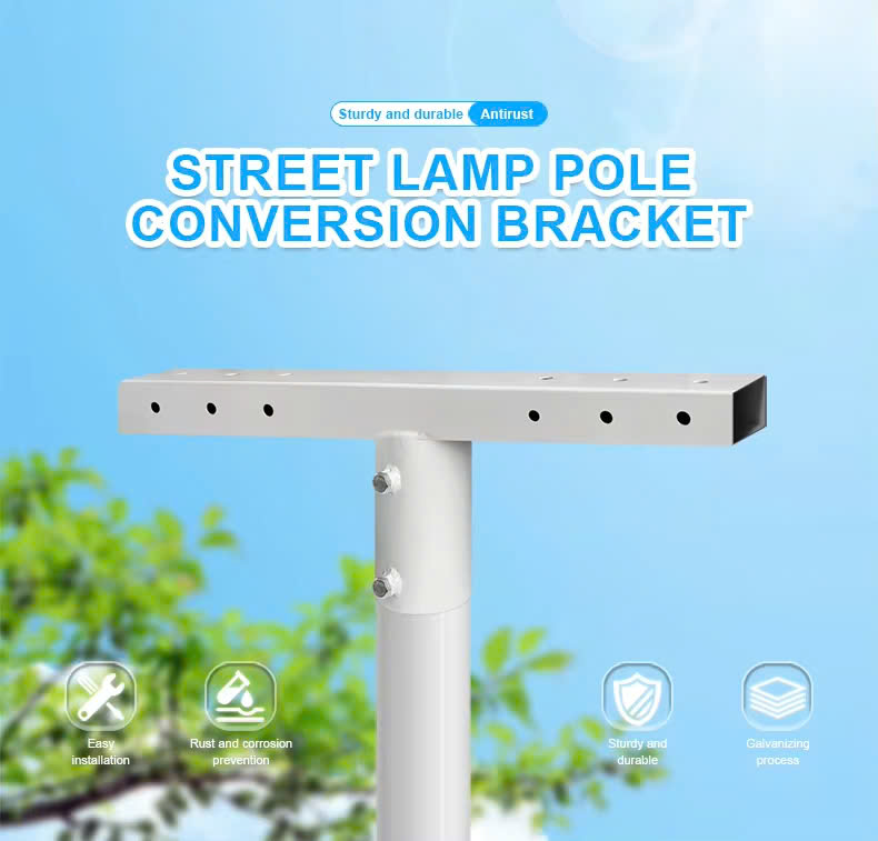 Gia công giá đỡ các tay cần cho Cột đèn pha, giật cấp, trung tâm - ZALAA Flood Light Mount Bracket từ 58mm, 76mm đến OEM theo yêu cầu