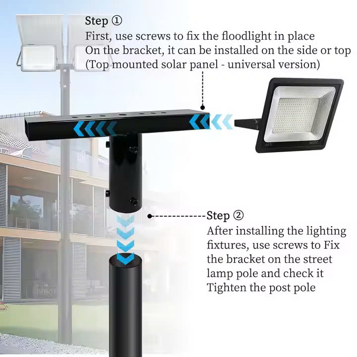 Gia công giá đỡ các tay cần cho Cột đèn pha, giật cấp, trung tâm - ZALAA Flood Light Mount Bracket từ 58mm, 76mm đến OEM theo yêu cầu