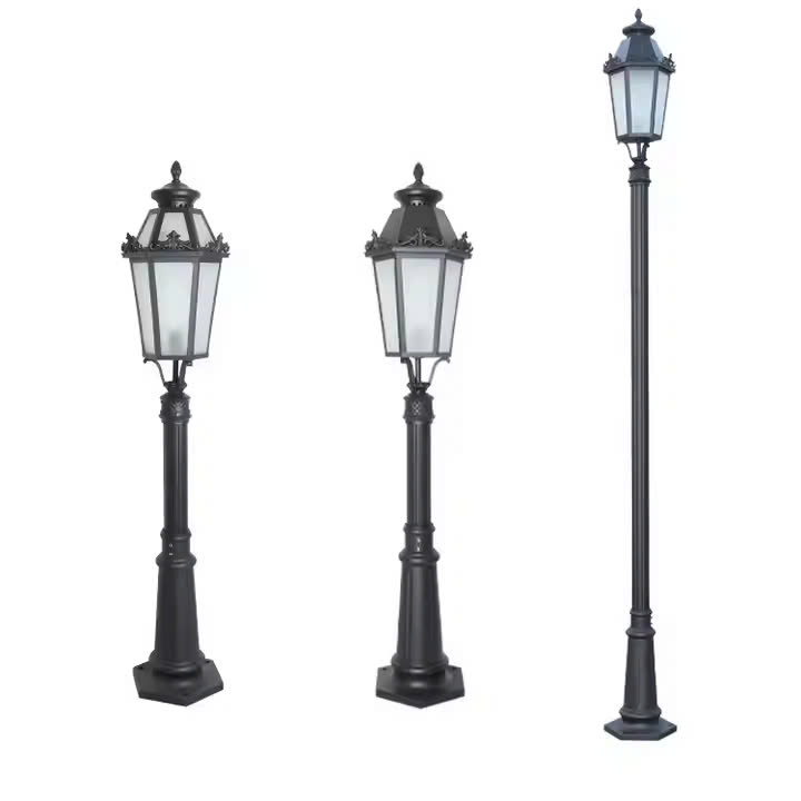 Combo Đồng Bộ 3 Loại Đèn Chiếu Sáng Sân Vườn Tân Cổ Điển Châu Âu Cho Dự Án