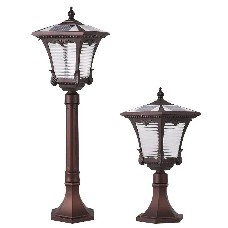 Combo Đồng Bộ 2 Loại Đèn Chiếu Sáng Biệt Thự Tân Cổ Điển Châu Âu Cho Ngoài Trời