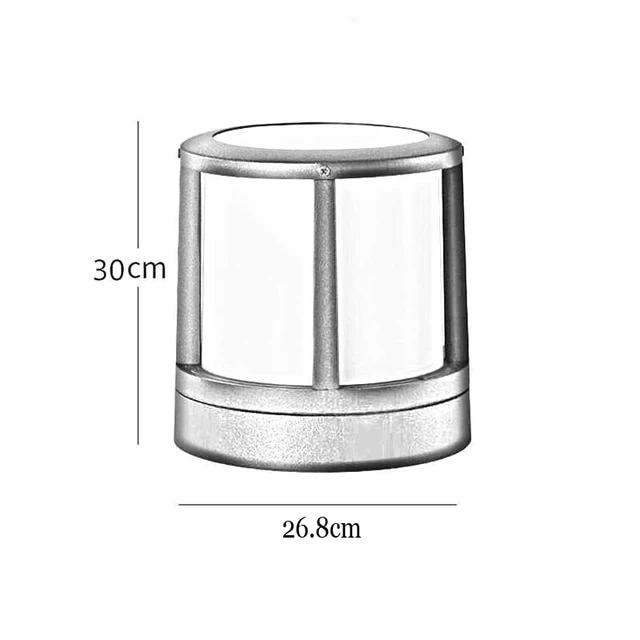 Đèn Trụ Cột Cổng Tròn ZTCT D300 LED-E27 - Sản xuất theo yêu cầu