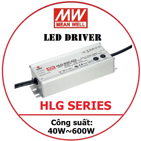 Nguồn Đèn LED Driver Meanwell HLG