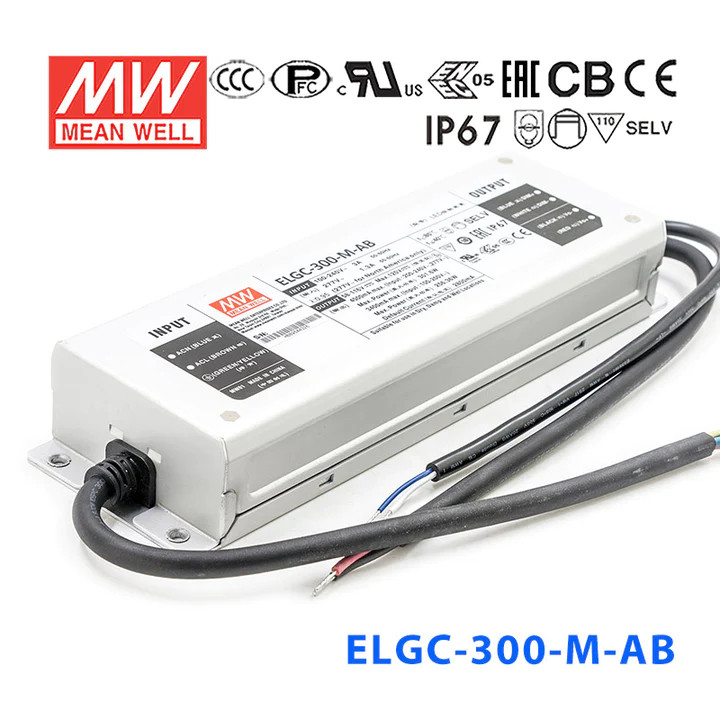 Nguồn Meanwell ELGC-300 | LED Driver sử dụng cho Đèn LED công suất từ 300W