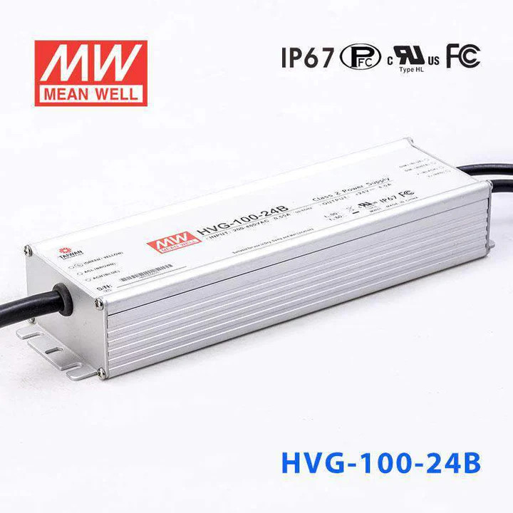 Nguồn Meanwell HVG-100 | LED Driver sử dụng cho Đèn LED ngoài trời từ 75W đến  100W