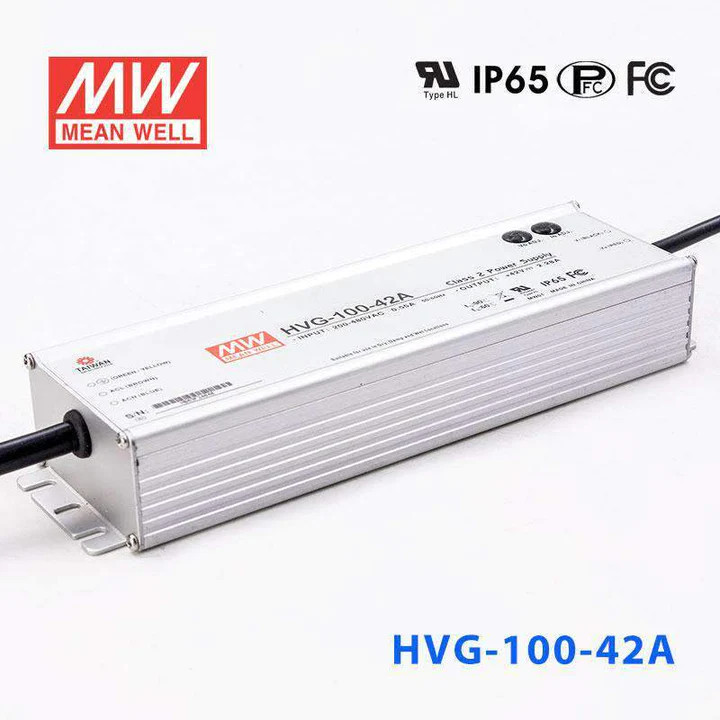 Nguồn Meanwell HVG-100 | LED Driver sử dụng cho Đèn LED ngoài trời từ 75W đến  100W