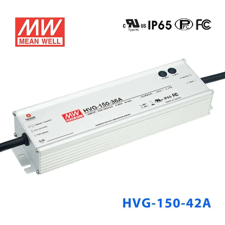 Nguồn Meanwell HVG-150 | LED Driver sử dụng cho Đèn LED ngoài trời từ 150W