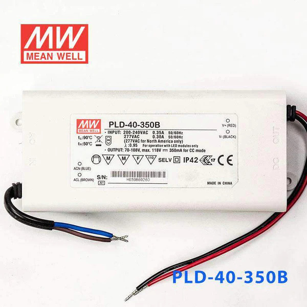 Nguồn Meanwell PLD-40 - LED Driver sử dụng cho Đèn chiếu sáng trong nhà