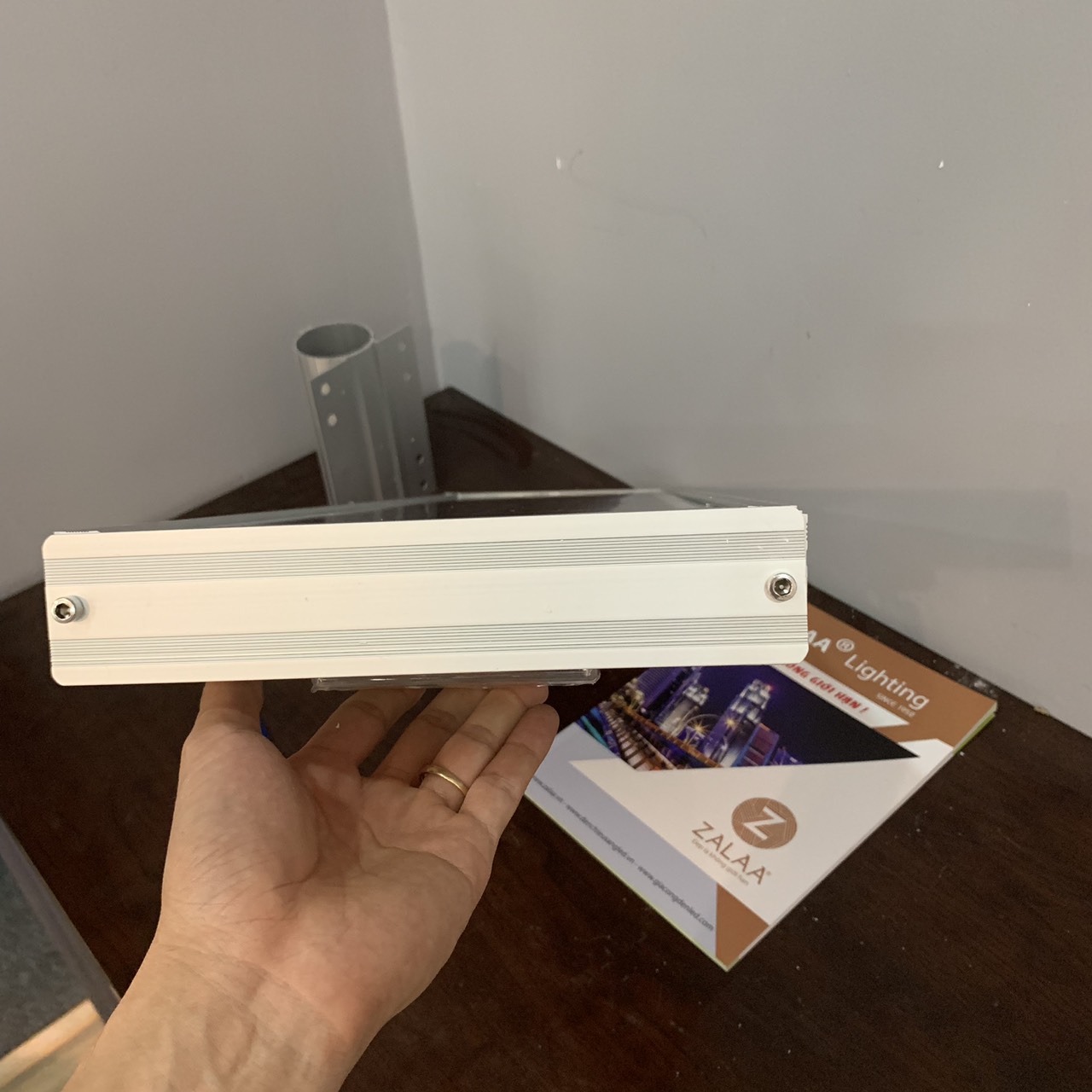 Đèn đường năng lượng mặt trời liền thể vỏ nhôm 100W COB cao cấp ZLT100W ZALAA