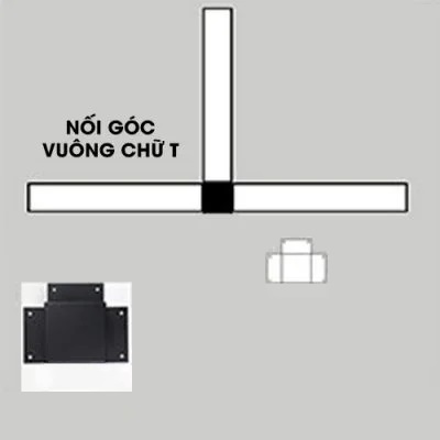 Đèn LED Thả Trần Văn Phòng - Ghép nối thanh chữ I, L, Y, O, V, Z, H, M, U