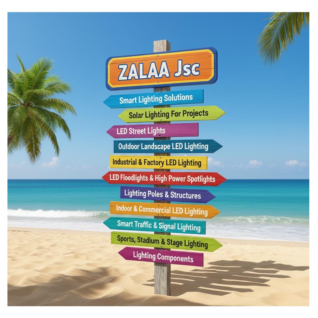 Cột Biển Báo Chỉ Dẫn Tên Đường Trong Nội Khu Đô Thị Mới - ZALAA OEM