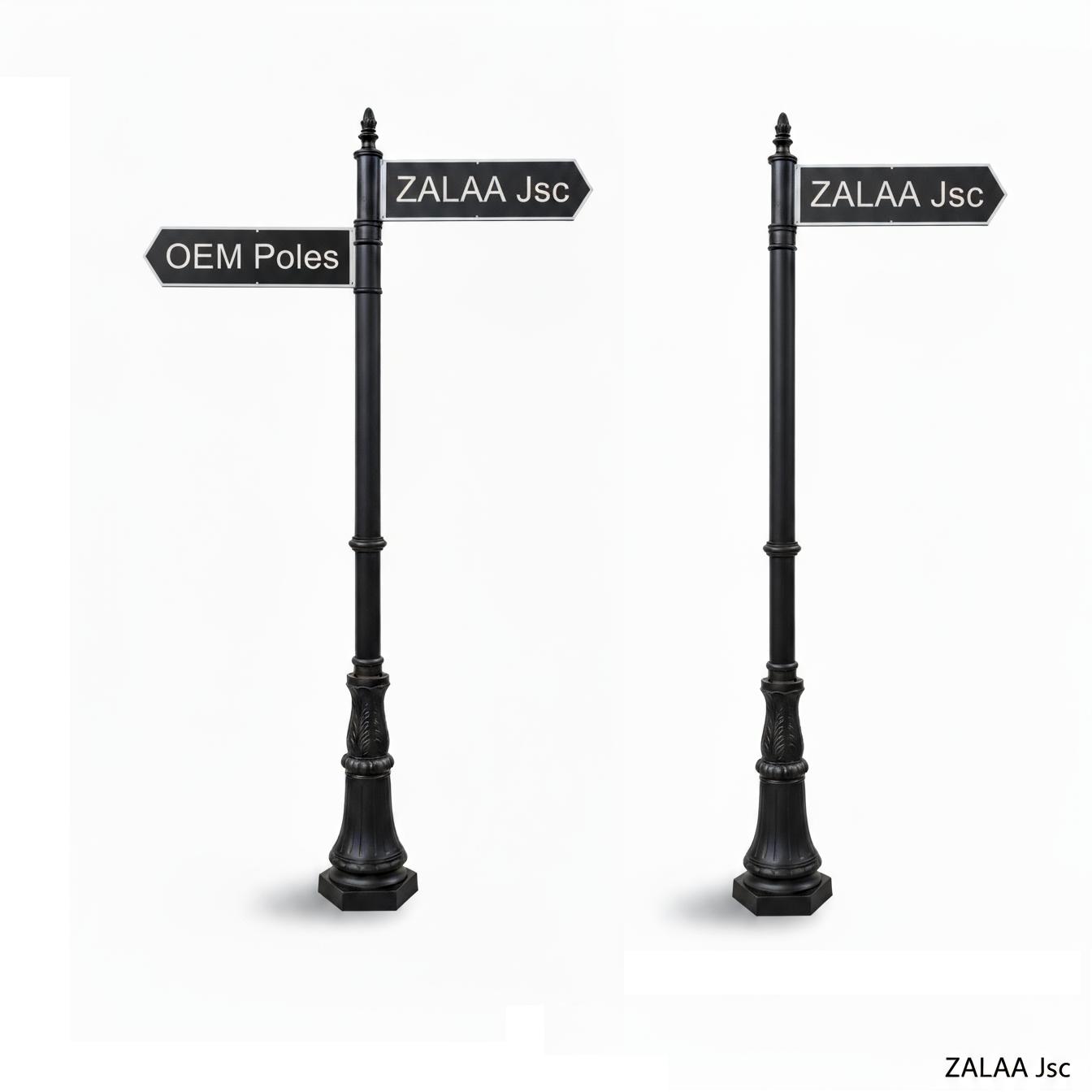 Cột Biển Báo Chỉ Dẫn Tên Đường Trong Nội Khu Đô Thị Mới - ZALAA OEM