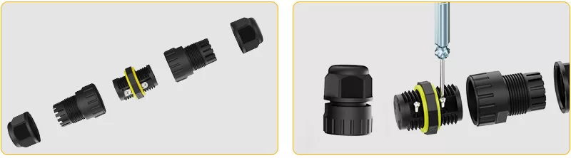 Đầu Nối Điện Chữ T Chia 3 Cổng M20T-3P Chống nước, Ngoài trời IP68 - Linh kiện đèn led Zalaa