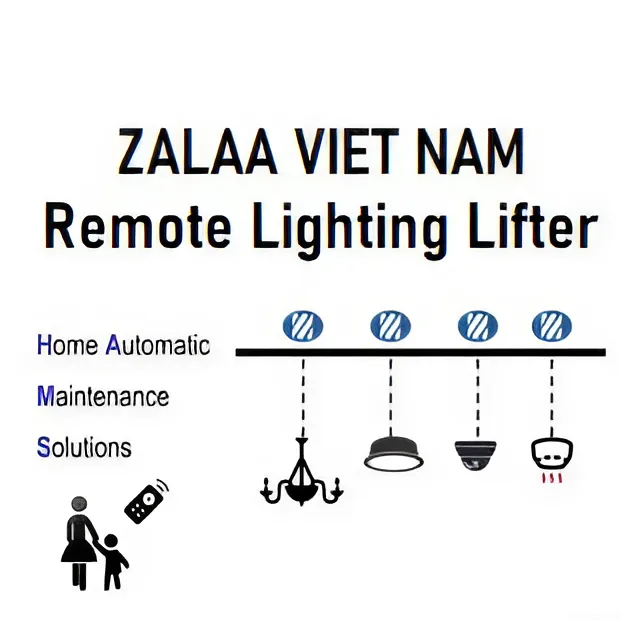 Thiết Bị Nâng Hạ Đèn ZALAA – Giải Pháp Chiếu Sáng Hiện Đại