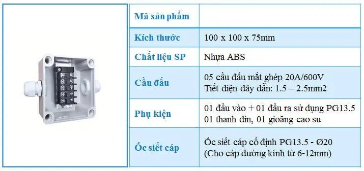 Cầu đấu đôi IP68 - Linh kiện đèn led Zalaa