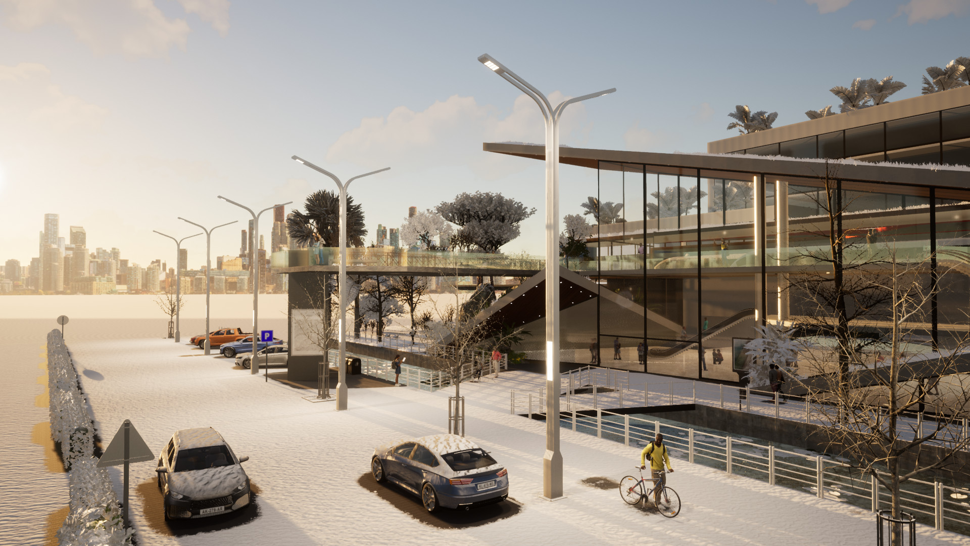 Trụ 2 Đèn Đường Cao 11M Hiện Đại Kiểu Mới ZALAA Msp ZCD-QN1-H11-200W*2