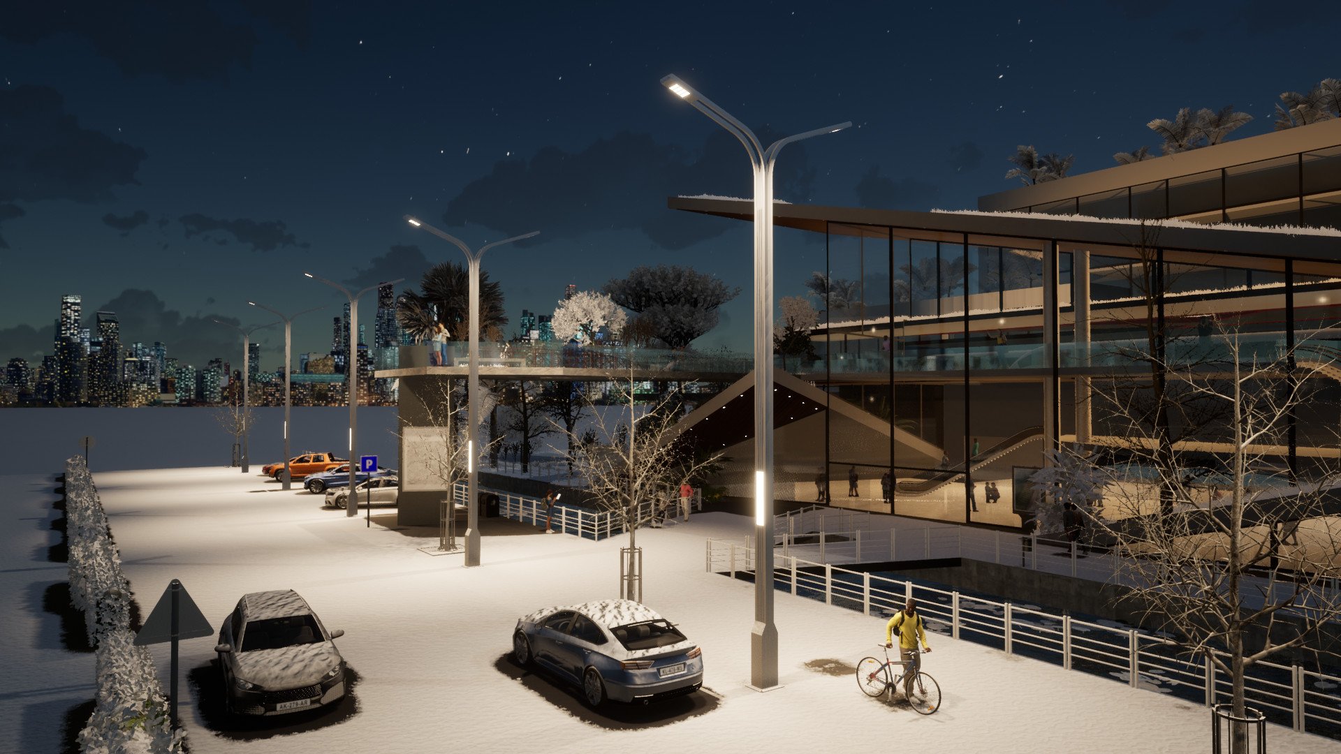 Trụ 2 Đèn Đường Cao 11M Hiện Đại Kiểu Mới ZALAA Msp ZCD-QN1-H11-200W*2