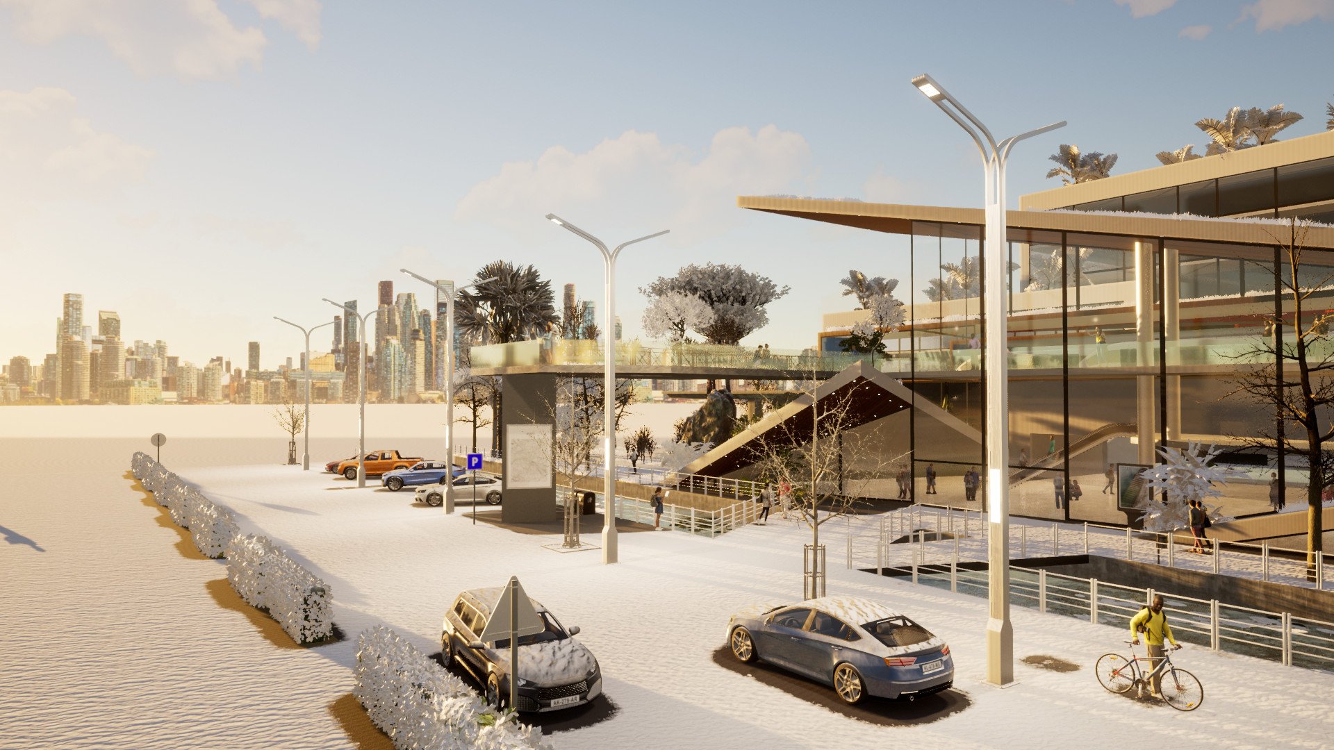 Trụ 2 Đèn Đường Cao 11M Hiện Đại Kiểu Mới ZALAA Msp ZCD-QN1-H11-200W*2