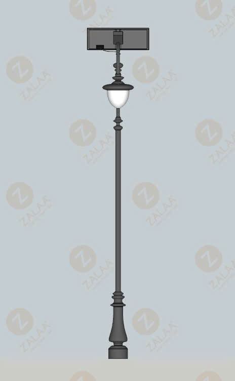 Trụ Cột Đèn Cảnh Quan Solar Landscape Cổ điển Europe ZSLLP H4M 60W - ZALAA OEM