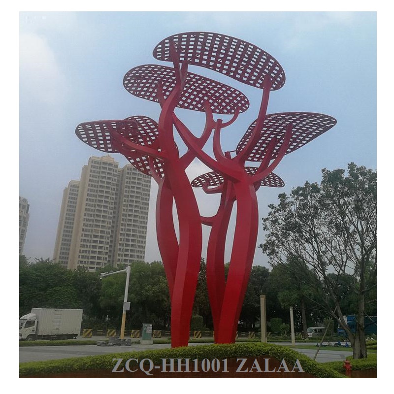 Trụ Cột Đèn Cảnh Quan Trung Tâm Quảng Trường cao 8m-12m ZCQ-HH1001 ZALAA Fortune Tree Series