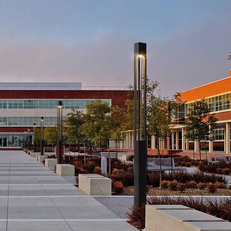 Trụ Cột Đèn LED Vuông 4 Thanh Dài Cao Từ 2,5m, 3,5m, 4m Trang Chiếu sáng Cảnh quan Sân vườn, Home Stay