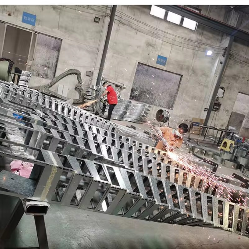 Trụ Đèn LED Thanh Nhiều Màu RGB Kiểu Vuông Xoắn Ốc trang trí cảnh quan vườn - LED Art Lights