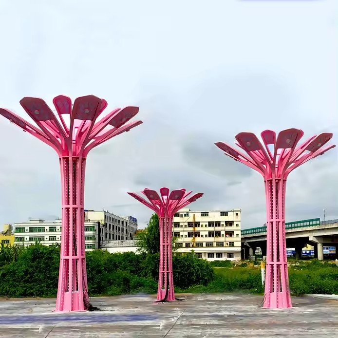 Trụ Đèn Trang Trí Rgb ZALAA Chiếu Sáng Cho Dự Án Công Viên Ánh Sáng Kiểu Hoa Ly - LED Tree Lights