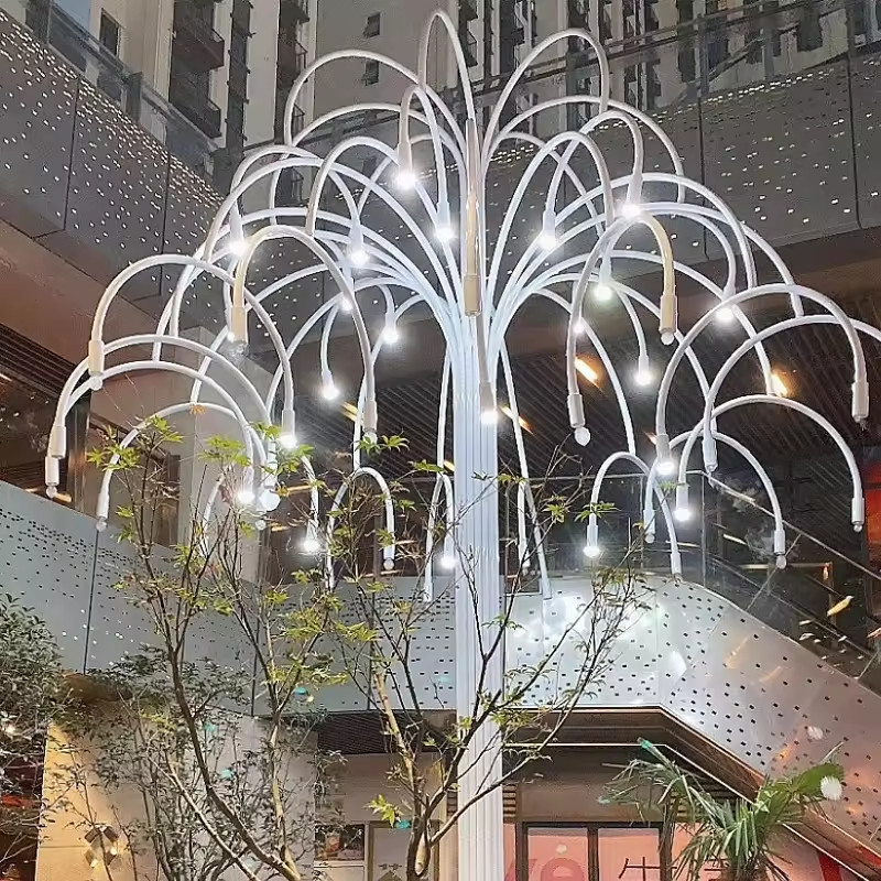 Chùm Cột Đèn ZALAA Kiểu Dáng Cây nhiều cành Đẹp Lạ Giải Pháp Chiếu Sáng Nghệ Thuật cho sân vườn Khu đô thị, Công Viên