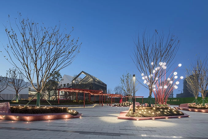 Chùm Cột Đèn ZALAA Trang Trí Chiếu Sáng Nghệ Thuật Địa Điểm Checkin, Công viên sân vườn, Khu đô thị mới