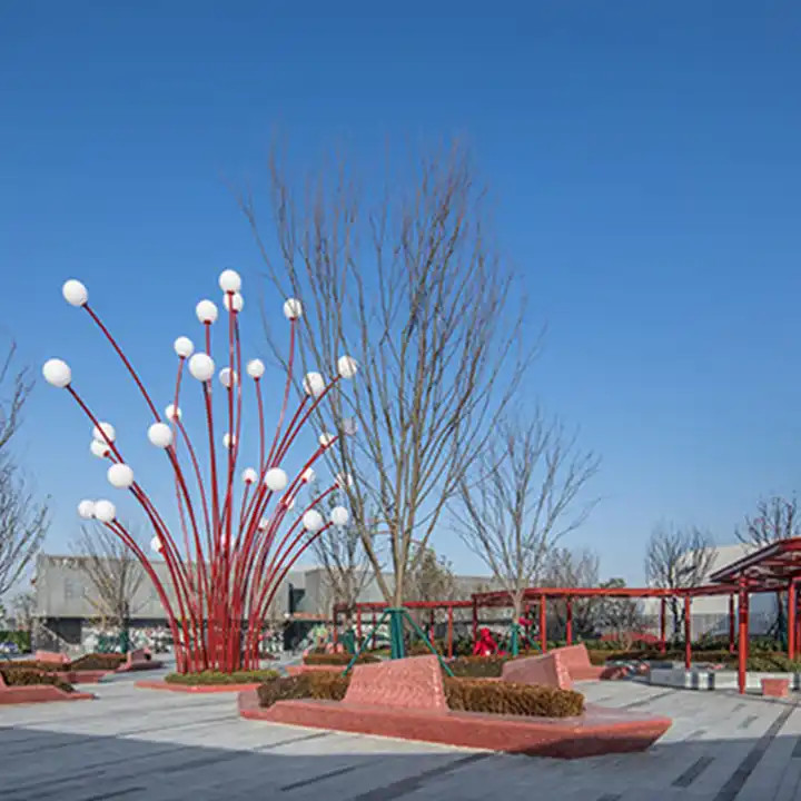 Chùm Cột Đèn ZALAA Trang Trí Chiếu Sáng Nghệ Thuật Địa Điểm Checkin, Công viên sân vườn, Khu đô thị mới