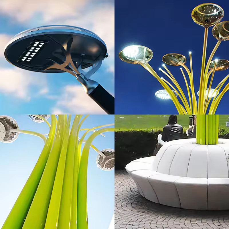 Chùm Cột Đèn ZALAA Trang Trí Chiếu Sáng Sân Vườn Dự Án Khu đô thị mới, Công viên, Khuôn viên..