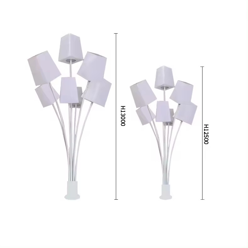 Chùm Nhiều Cột Đèn ZALAA Đẹp Lạ Giải Pháp Chiếu Sáng Nghệ Thuật cho sân vườn Khu đô thị, Công Viên