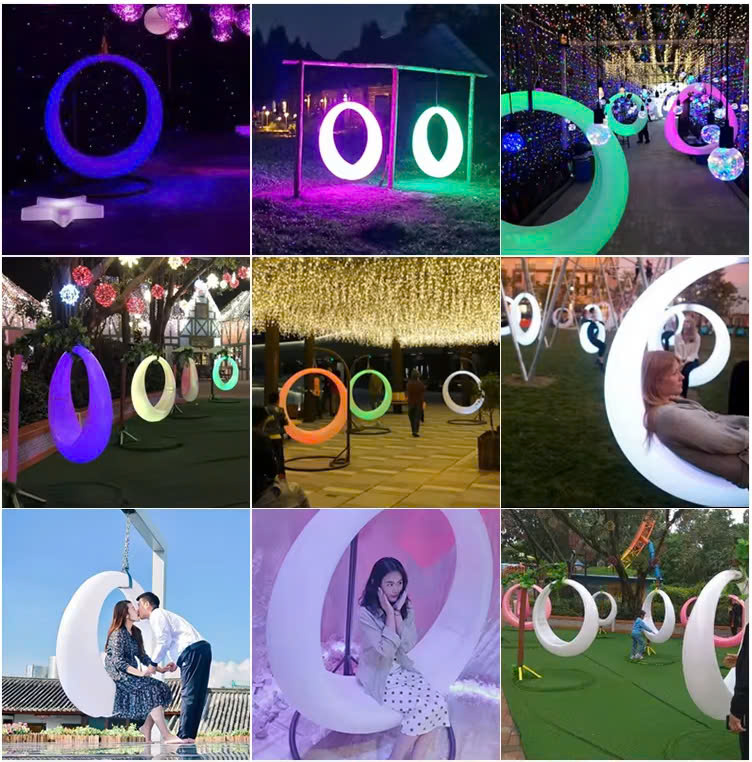 Vườn Ánh Sáng mùa thu với đèn led trang trí hình Con Thỏ và hình Trăng Sao phát sáng Zalaa cho các Dự án chiếu sáng mới