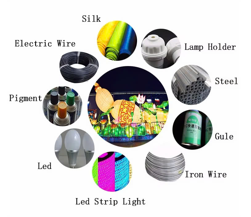 Vườn Ánh Sáng mùa thu với đèn led trang trí hình Con Thỏ và hình Trăng Sao phát sáng Zalaa cho các Dự án chiếu sáng mới