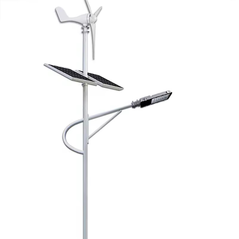 Đèn Năng Lượng Mặt Trời lai Tuabin Gió cho đồi núi, ven biển, nông thôn