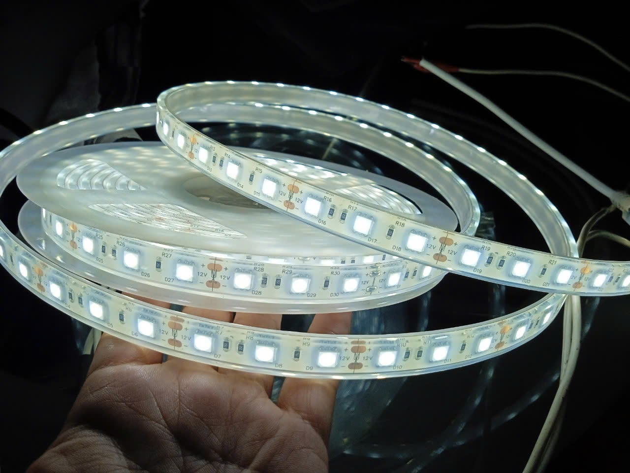 LED Dây Ngoài Trời 5050, 12V, 14.4W/m – Ánh sáng 3000K, 4000K, 6500K