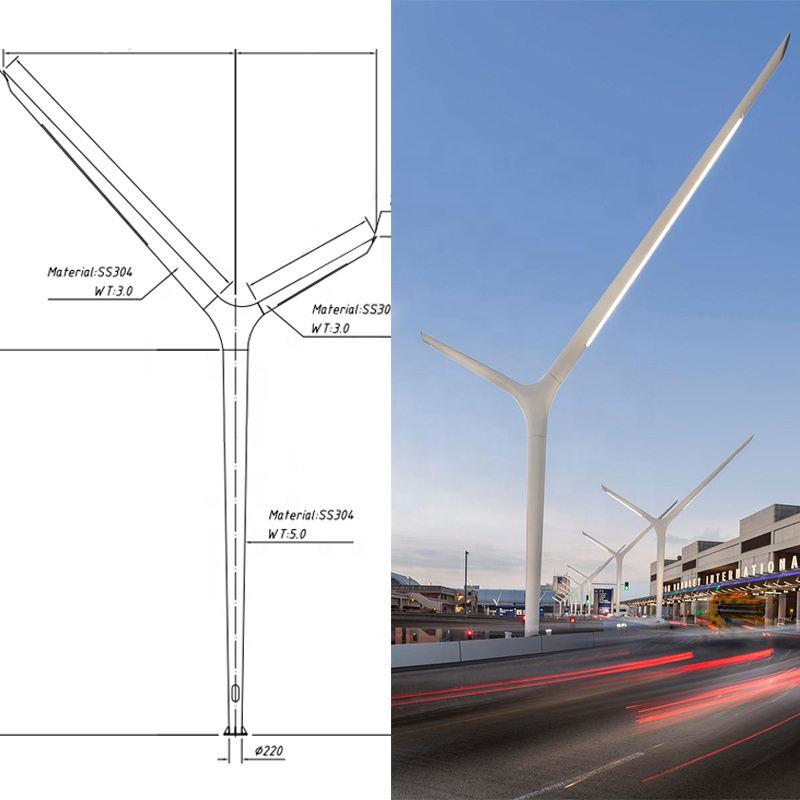 Cột Đèn Đường LED Hiện Đại ZCD.HD ZALAA | Chiếu Sáng Đường Phố