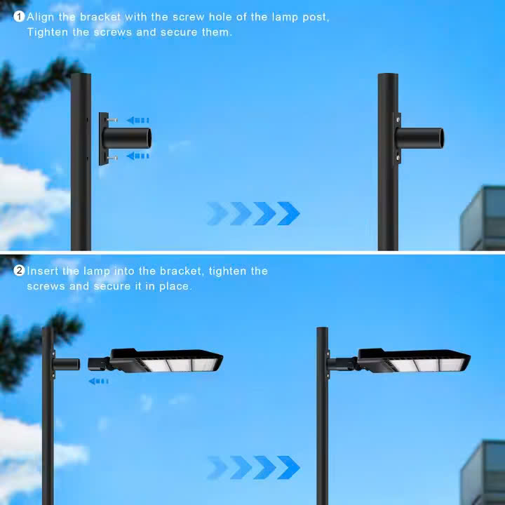 ZALAA OEM Gia công Giá Đỡ Cần Đèn LED Slip Fitter Adapter 48mm 58mm 76mm - Bộ chuyển đổi lắp trượt cho đèn chiếu sáng ngoài trời