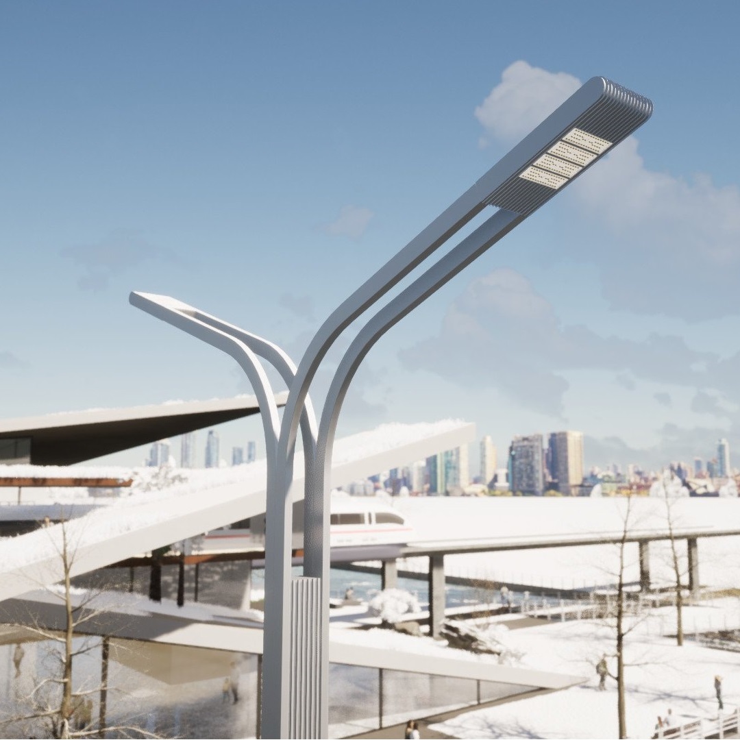 Cột Điện Thép ZALAA Cao 11M, Mạ Kẽm Nhúng Nóng Kiểu Mới Hiện Đại ZCD-H11-2023