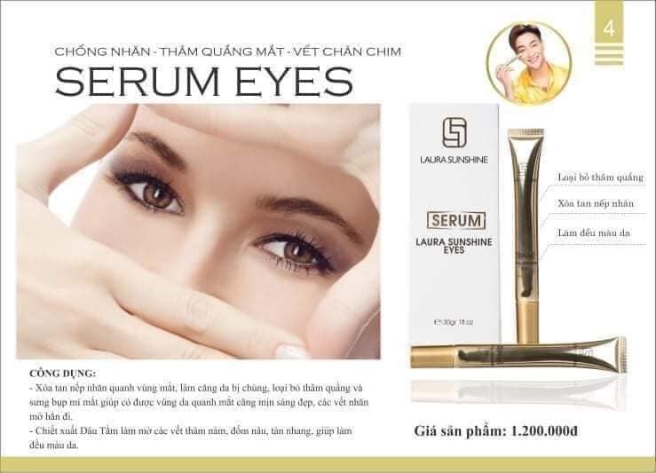 SERUM CHỐNG THÂM QUẦNG MẮT VÀ VẾT CHÂN CHIM CÓ CÔNG DỤNG GÌ ? SERUM CHỐNG THÂM QUẦNG MẮT VÀ VẾT CHÂN CHIM CÓ CÔNG DỤNG GÌ ?