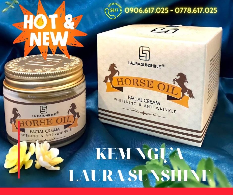 KEM DẦU NGỰA LAURA SUNSHINE - HORSE OIL FACIAL CREAM KEM DẦU NGỰA LAURA SUNSHINE - HORSE OIL FACIAL CREAM