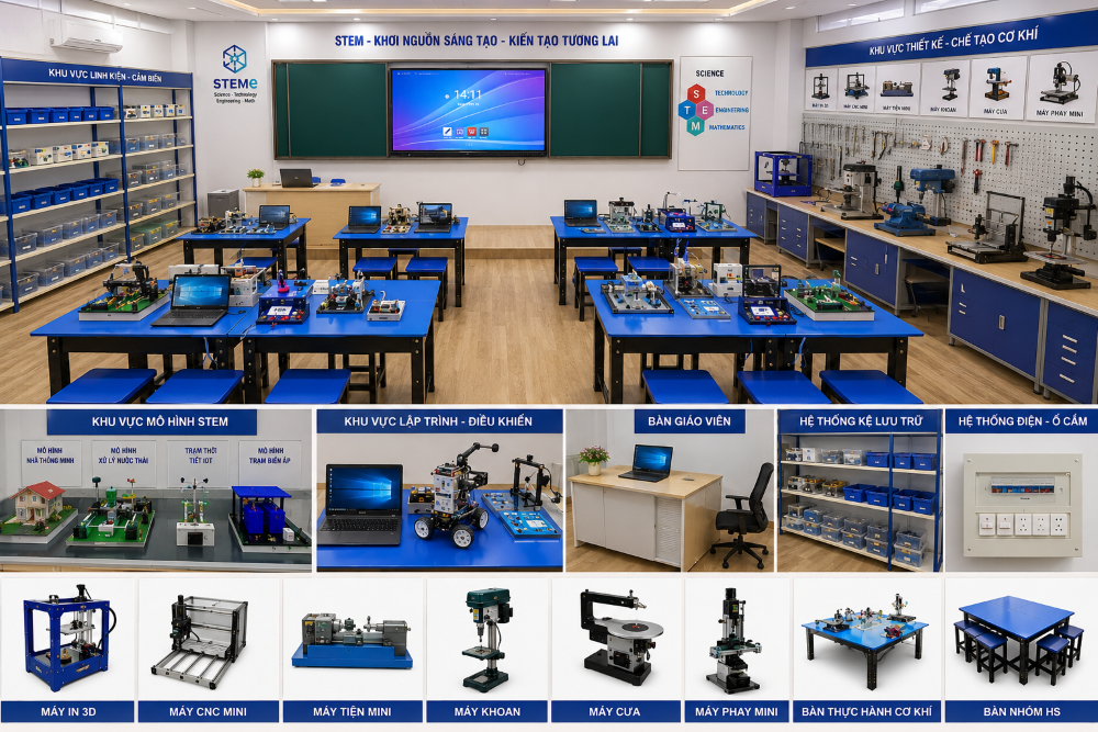Mô hình phòng học STEM cấp THCS - THPT