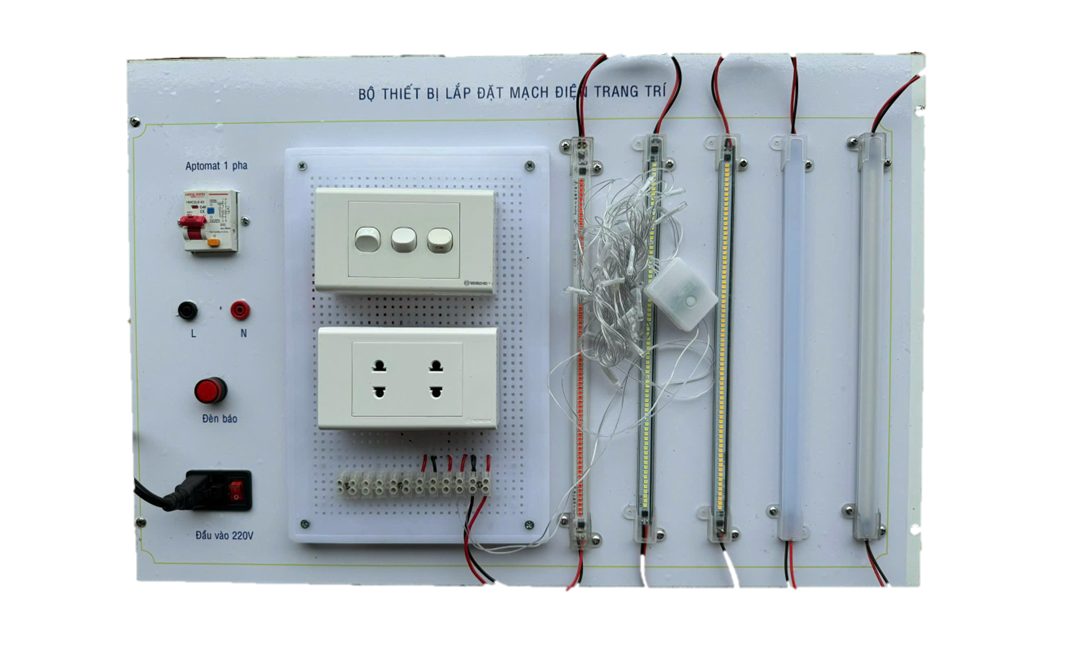 Bộ thiết bị lắp đặt mạch điện trang trí