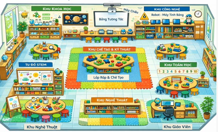 Mô hình phòng học STEM trong giáo dục mầm non