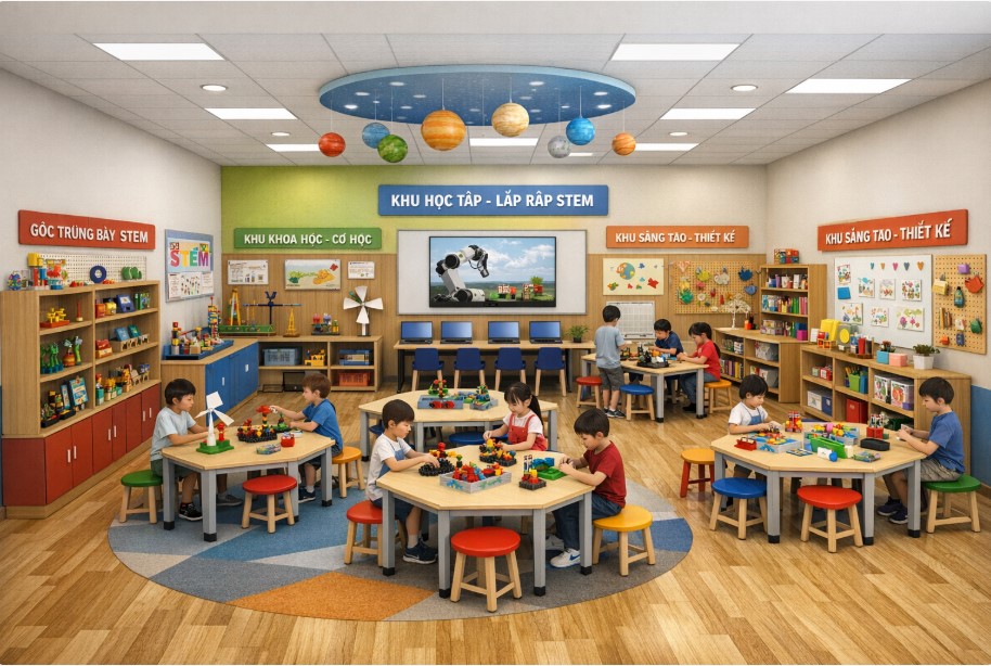 Mô hình phòng học STEM trong giáo dục tiểu học