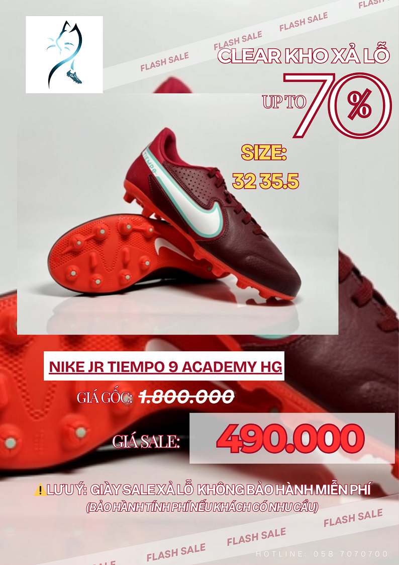 Nike Jr Tiempo 9 Academy HG