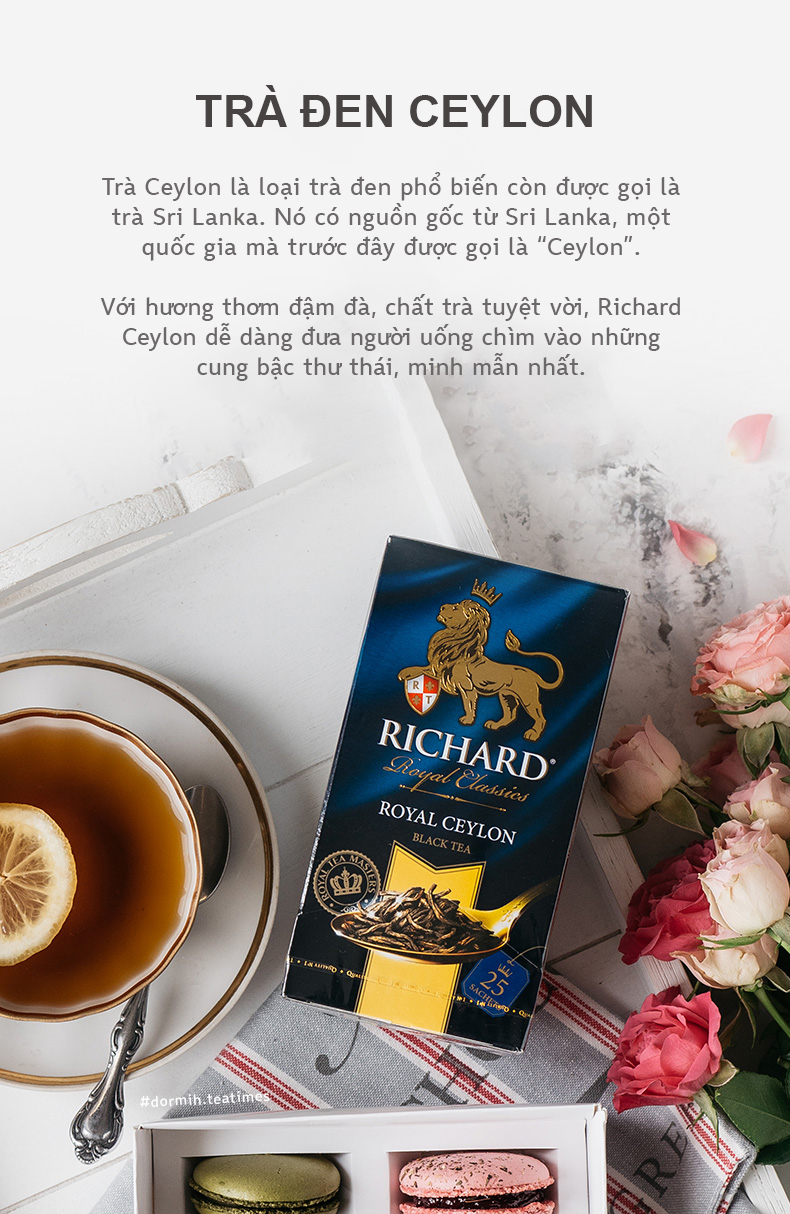 Trà đen Ceylon Richard Royal Ceylon Dormih • Tea Times