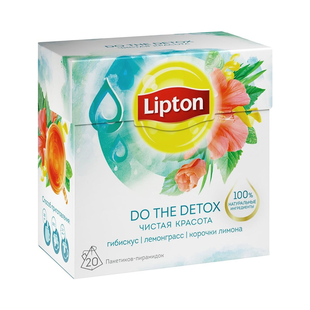 Trà thảo mộc giúp thanh lọc cơ thể - Lipton Tea Tonics: Do the Detox (Herbal Infusion)
