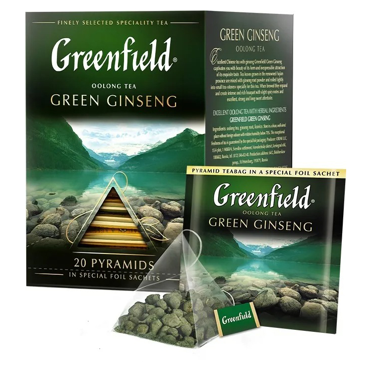 Trà ô-long hương nhân sâm - Greenfield Green Ginseng