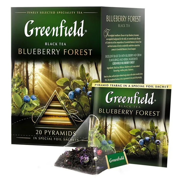 Trà đen hương việt quất - Greenfield Blueberry Forest